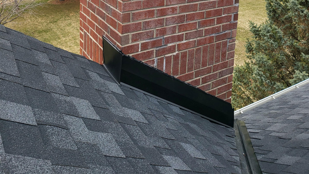 Roof leak around chimney