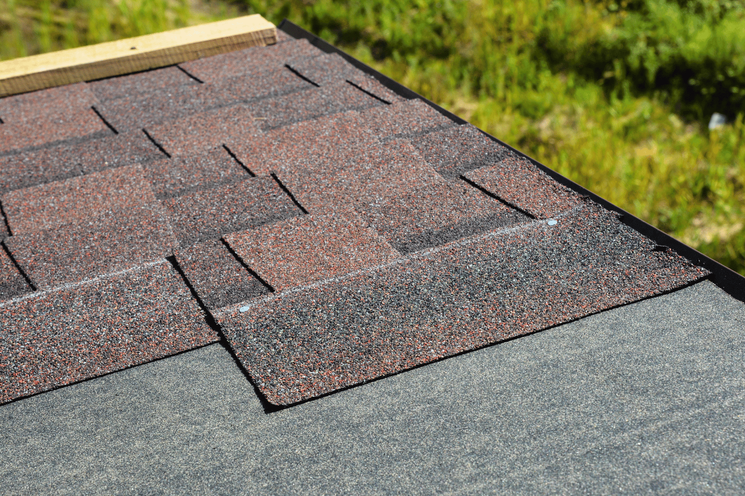 A conceptual illustration of choosing the right asphalt shingle. 