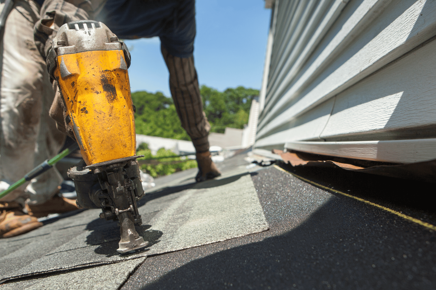 A visual representation of key indicators for roof replacement, including various roofing materials and signs of wear. 