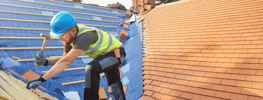 A demonstration of replacing a damaged shingle on a roof.