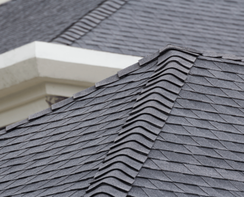 A well-maintained roof with proper ventilation and no visible signs of damage.
