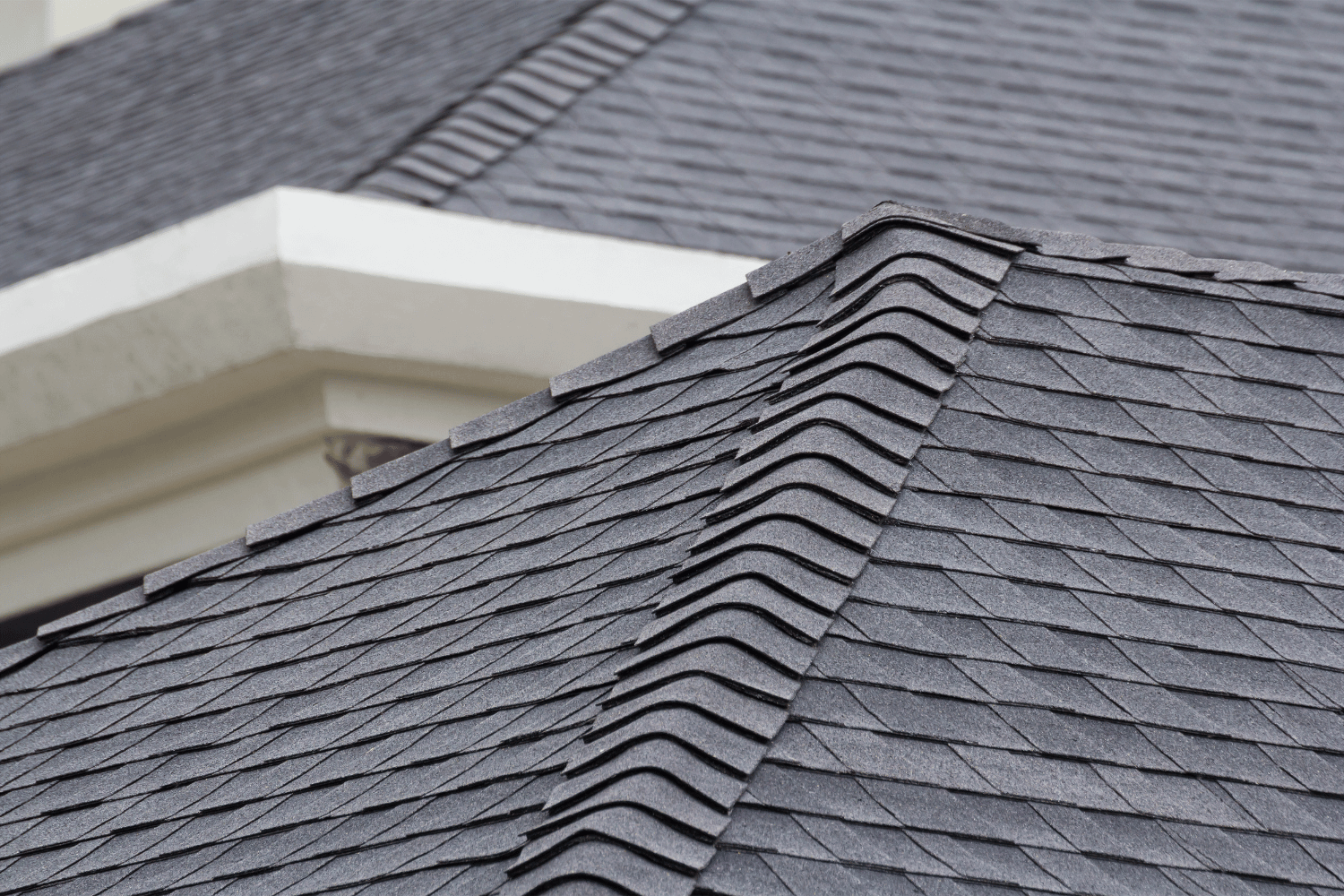 A well-maintained roof with proper ventilation and no visible signs of damage.