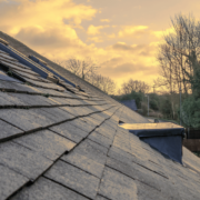 An image showing a sagging roofline indicating potential roofline issues.