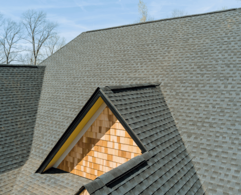 Preparing a roof deck for shingle installation.