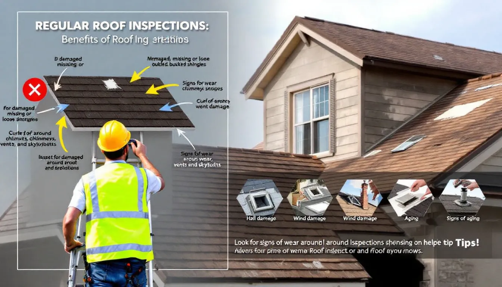 A roofing inspector conducting a thorough roof inspection, highlighting the benefits of regular inspections.